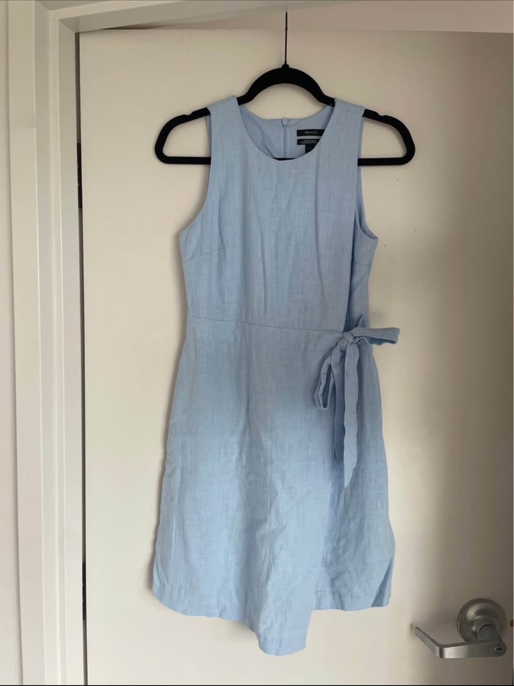 RW&CO. Light Blue linen Mini Dress